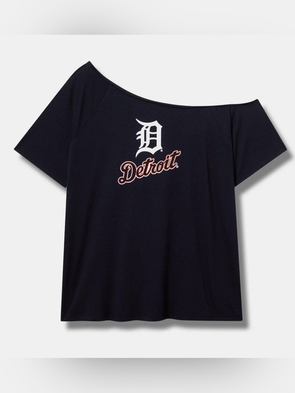 NWOT Torrid MLB Detroit Tigers Cotton Off-Shoulder Tee size 2